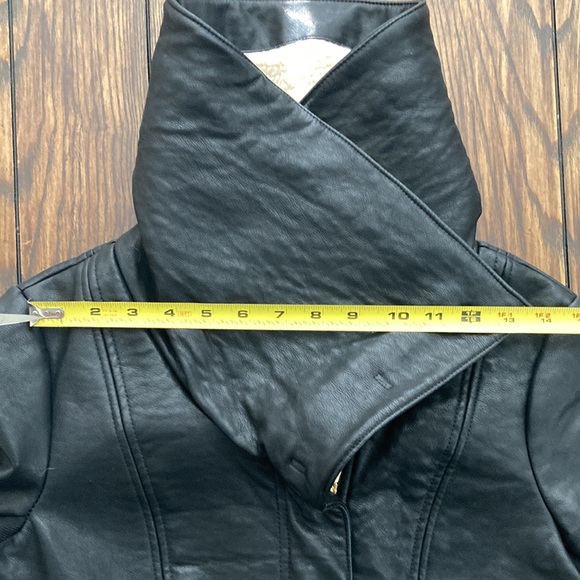 Sam Edelman black vegan leather jacket - Picture 3 of 10